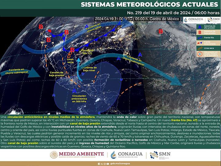 Se espera ambiente caluroso y tormentas aisladas para este viernes en Oaxaca