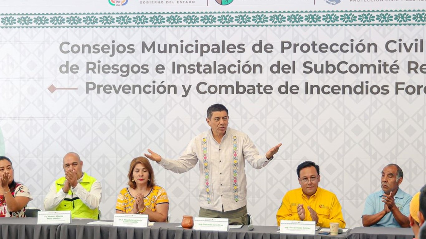 Coordinan acciones para prevenir y sofocar incendios forestales en la Sierra de Juárez