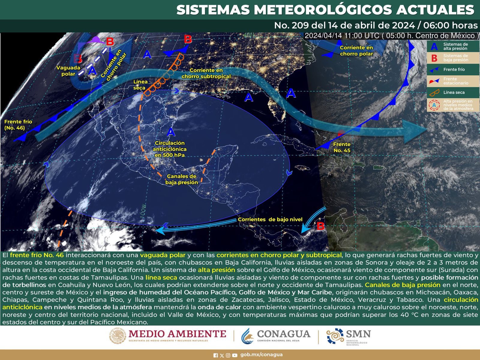 Domingo con cielo despejado, temperaturas máximas y rachas de viento: Protección Civil