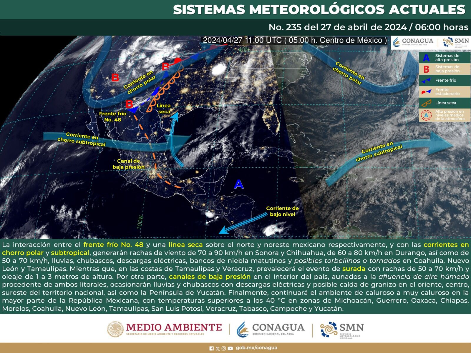 Se espera día caluroso con temperaturas de 35 a 40 grados en el estado