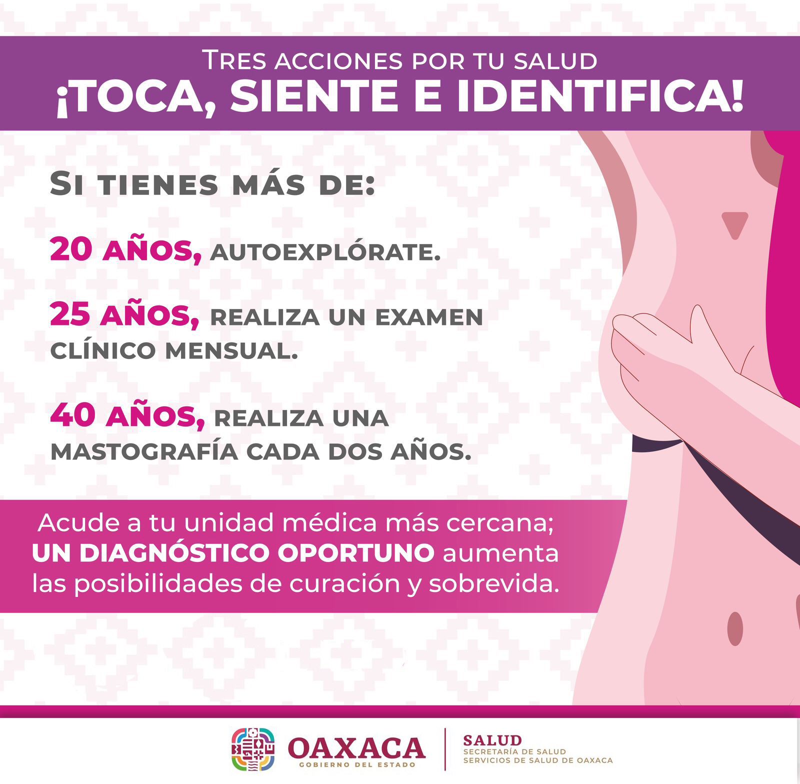 La autoexploración mamaria, acción aliada contra el cáncer de mama