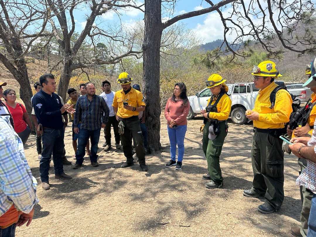 Definen plan estratégico para combatir incendio en la zona de Chimalapas