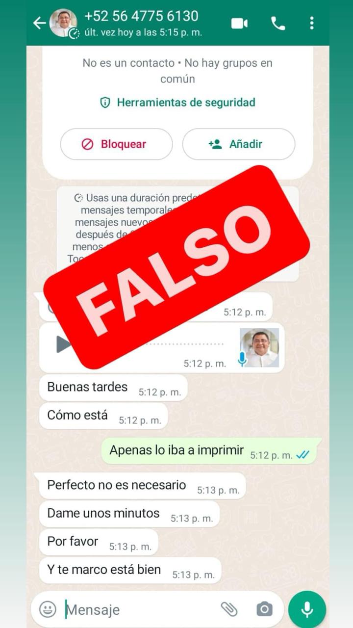 Advierte Sefin no dejarse sorprender por cuentas falsas de titular Farid Acevedo