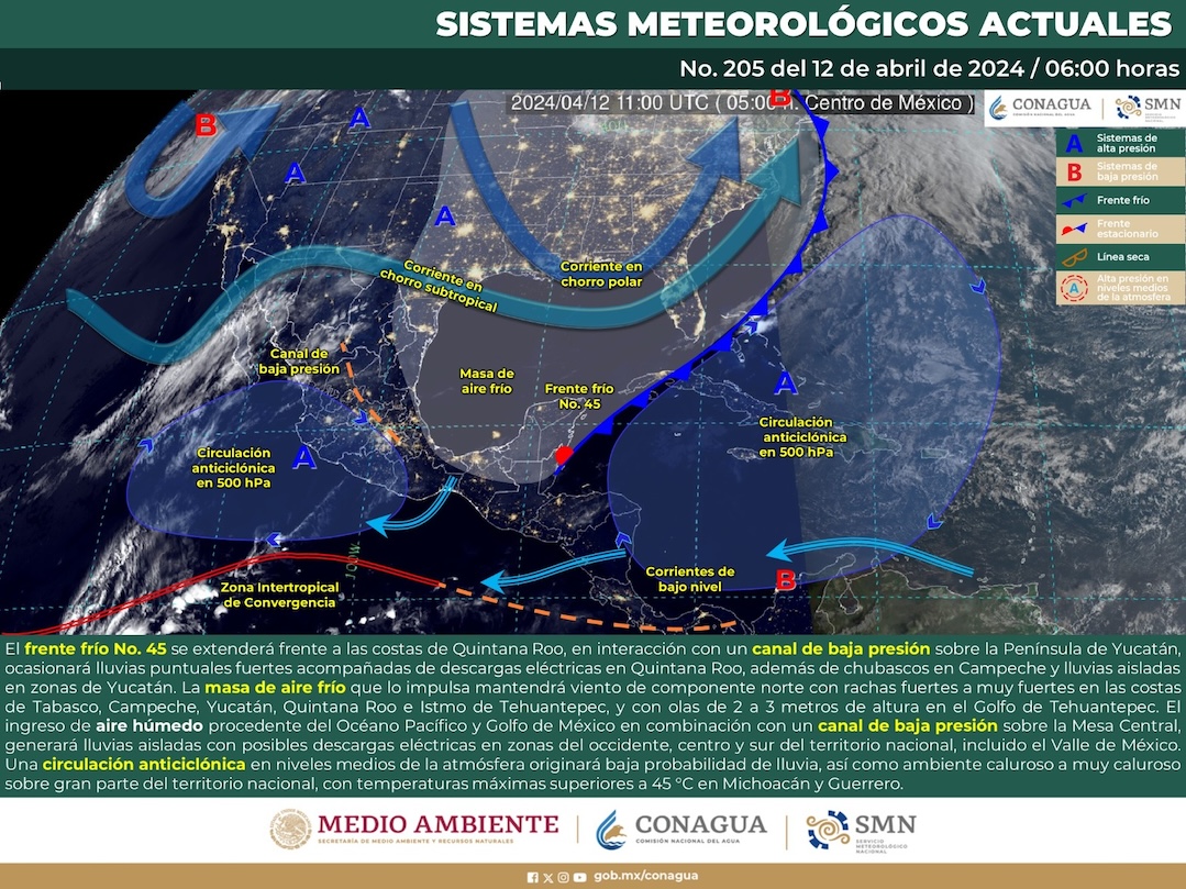 Se prevén vientos del norte para Oaxaca durante este viernes