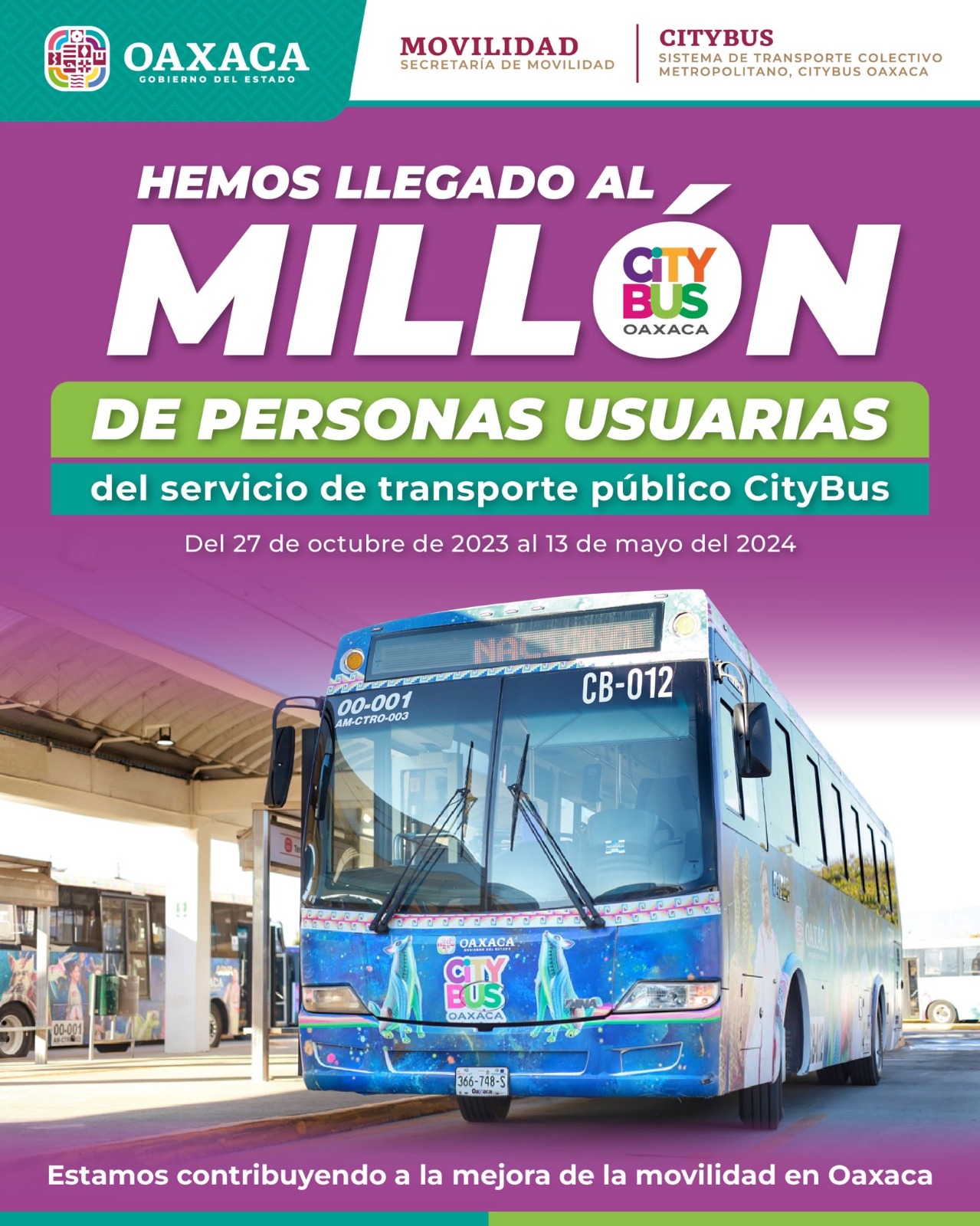 Mejora Citybus movilidad en la capital del estado