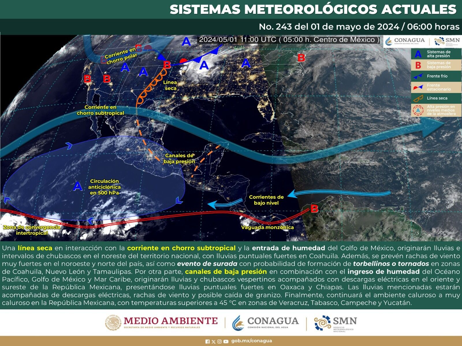 Se pronostican altas temperaturas en varias regiones de Oaxaca para este miércoles