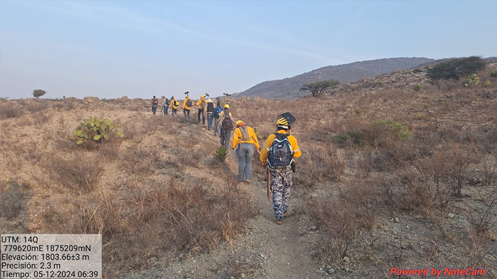 Refuerzan atención para sofocar incendios forestales en el Distrito de Tlacolula