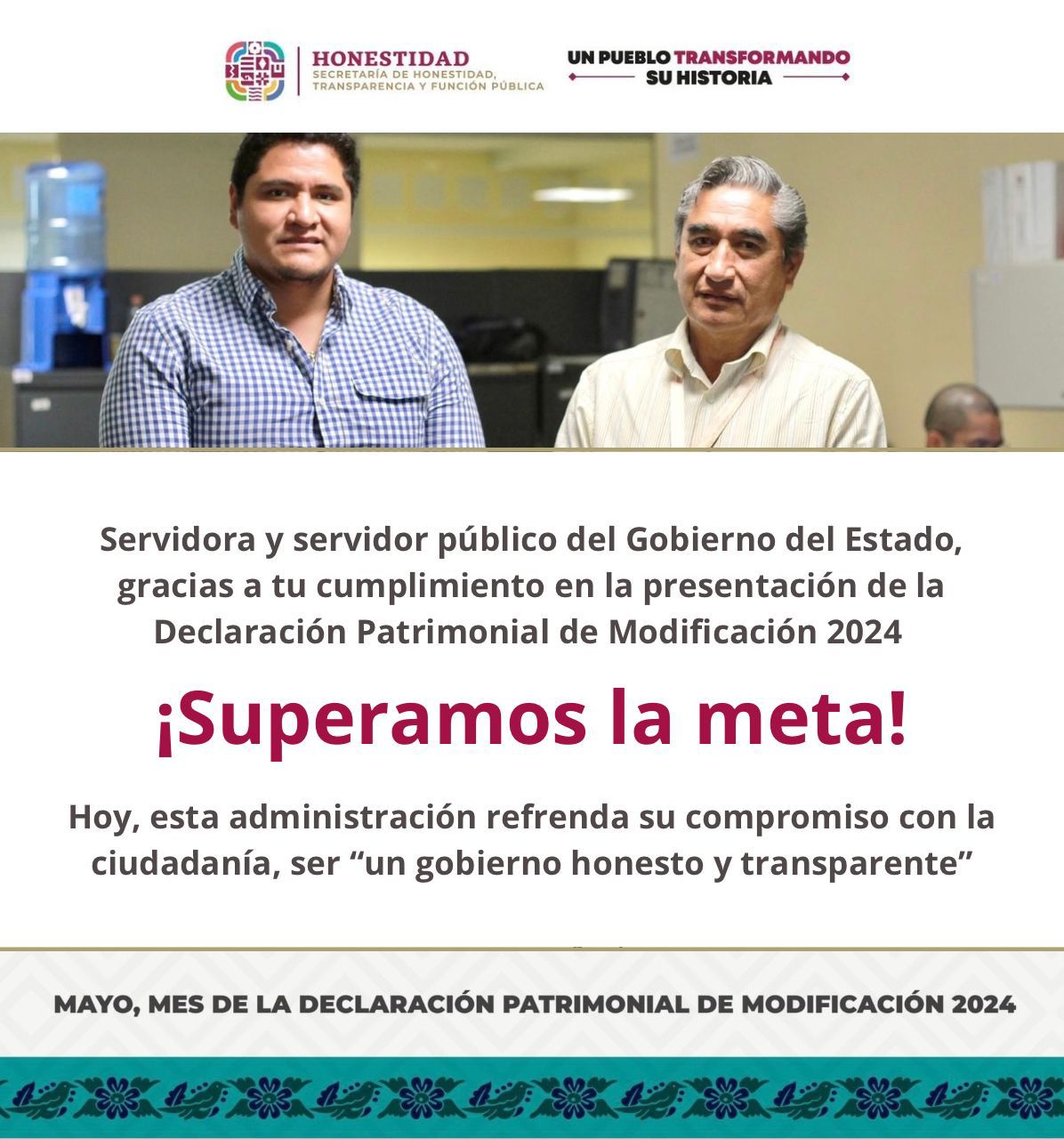 Registra Gobierno de Oaxaca más de 40 mil declaraciones patrimoniales de personas servidoras públicas