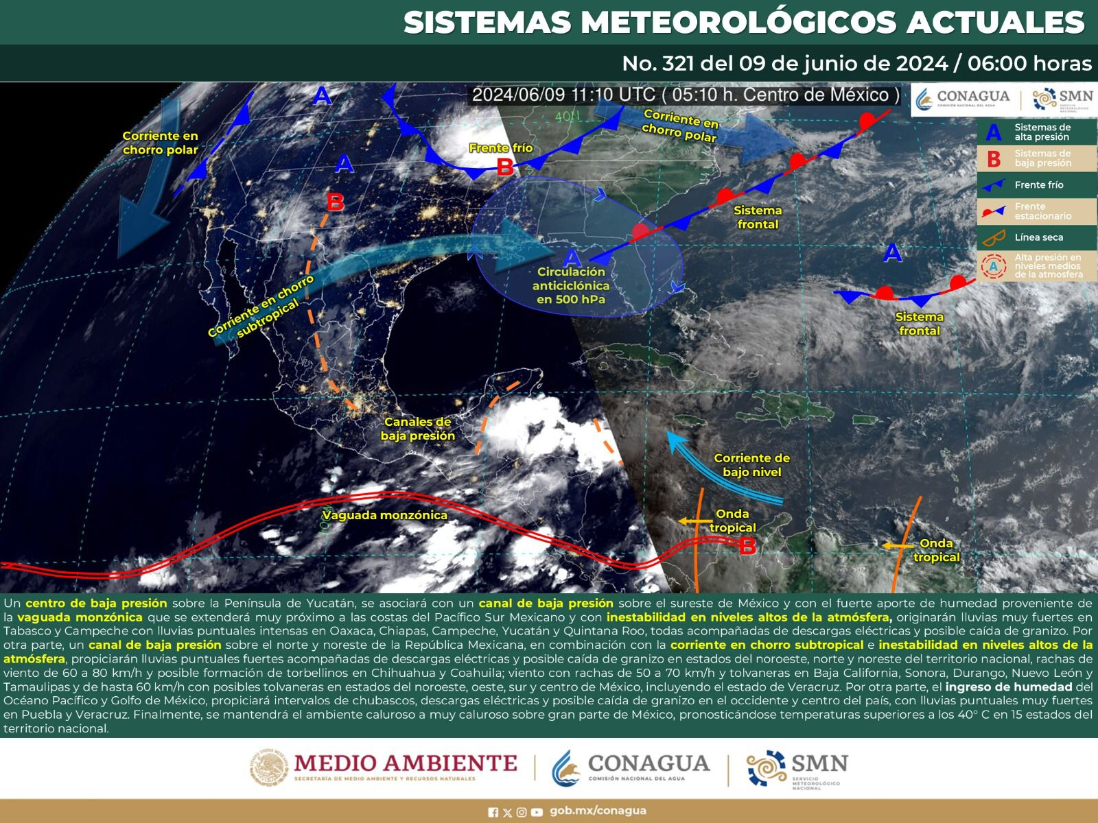 Continuarán lluvias de intensidad variable en varias regiones del estado