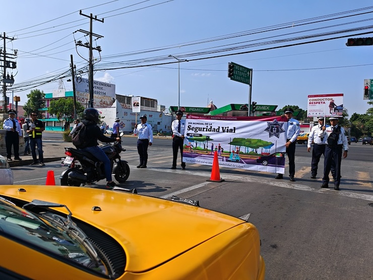 Celebran Día Mundial de la Seguridad Vial con jornada de sensibilización