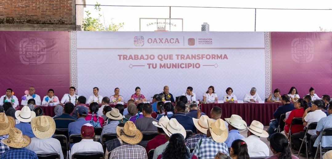 Atestigua San Pablo Guilá llegada de la Primavera Oaxaqueña con mejoras en educación, caminos y cultura