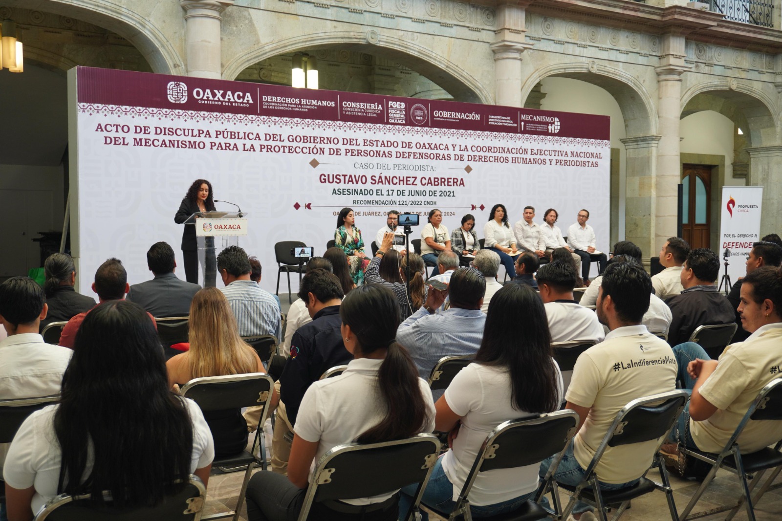 Ofrece Gobierno de Oaxaca disculpa pública a familiares del periodista Gustavo Sánchez
