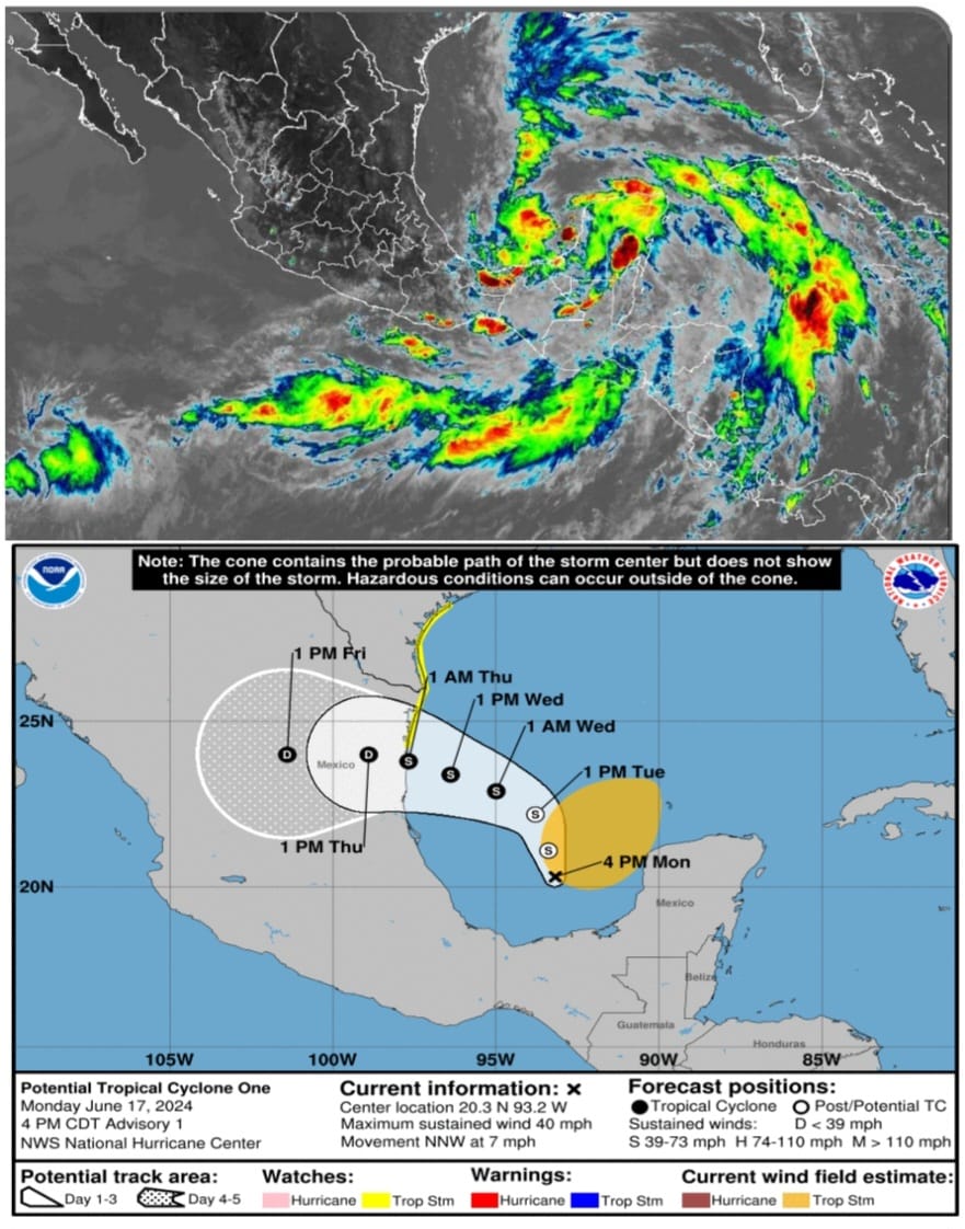 Recomienda Protección Civil tomar precauciones ante lluvias de intensidad variable para esta tarde-noche en Oaxaca