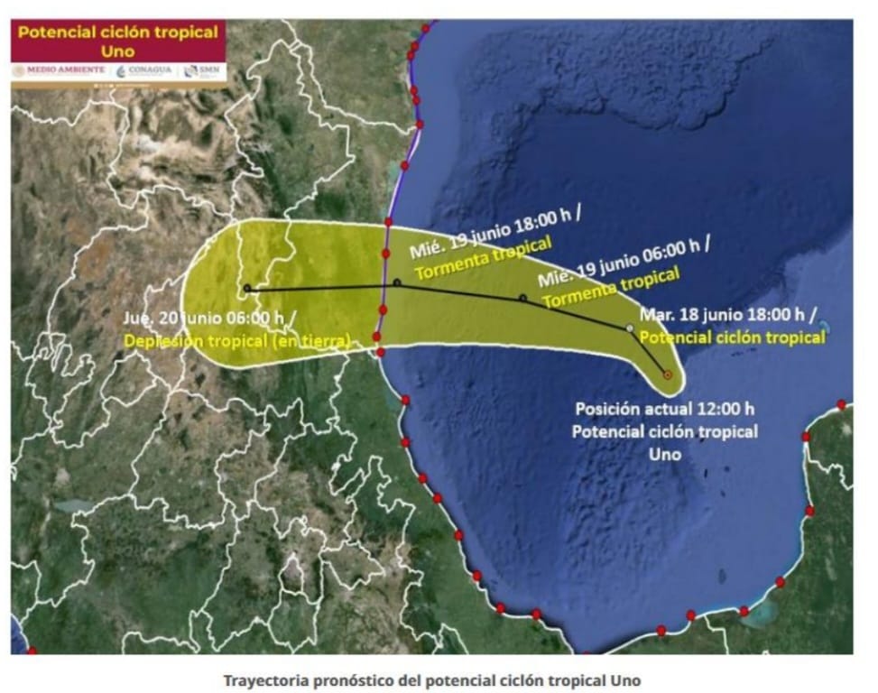 Pronostican alta probabilidad de lluvias en Oaxaca en las próximas 48 horas