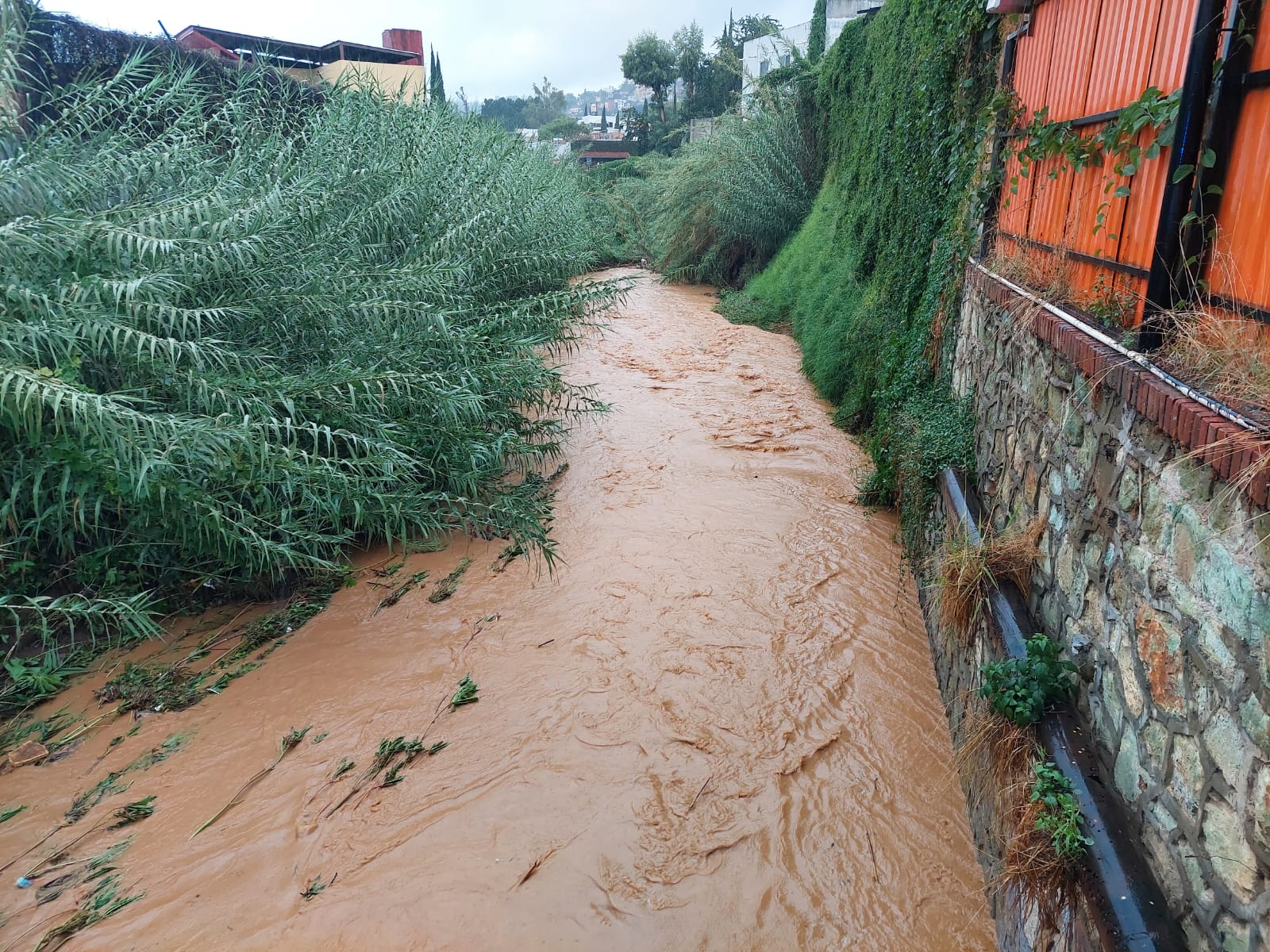 Informan afectaciones por lluvia en zona metropolitana de Oaxaca