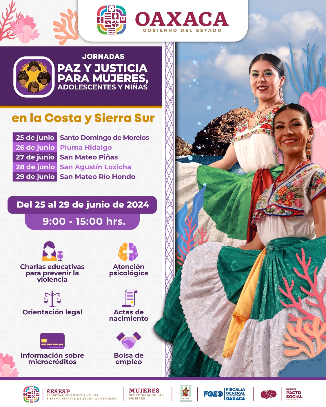 Jornadas de Paz y Justicia recorrerán la Costa y Sierra Sur
