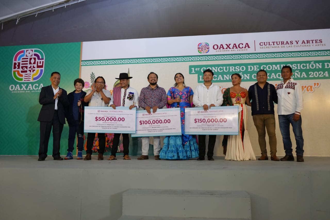 Ricardo Amadeus Morquecho, ganador del Primer Concurso de Composición de la Canción Oaxaqueña 2024 “Canto de mi tierra”