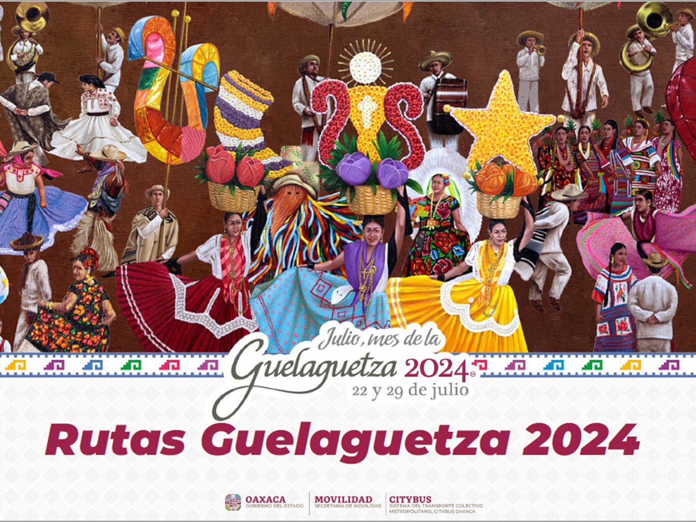 Brindarán transporte gratuito a través del Citybus Guelaguetza 2024