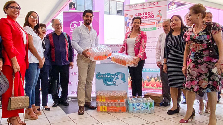 Activa DIF Oaxaca centros de acopio en dependencias e instituciones de educación media superior