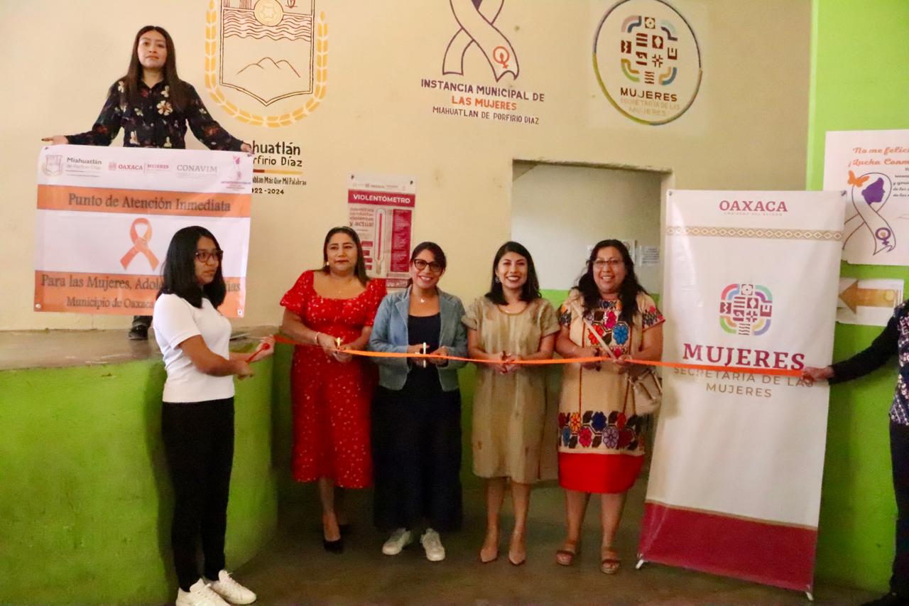 Operan en Oaxaca 14 Puntos de Atención Inmediata para mujeres en municipios con alerta de género