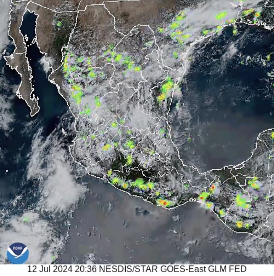 Prevén chubascos para esta tarde en la Sierra Sur, Mixteca, Istmo y Valles Centrales