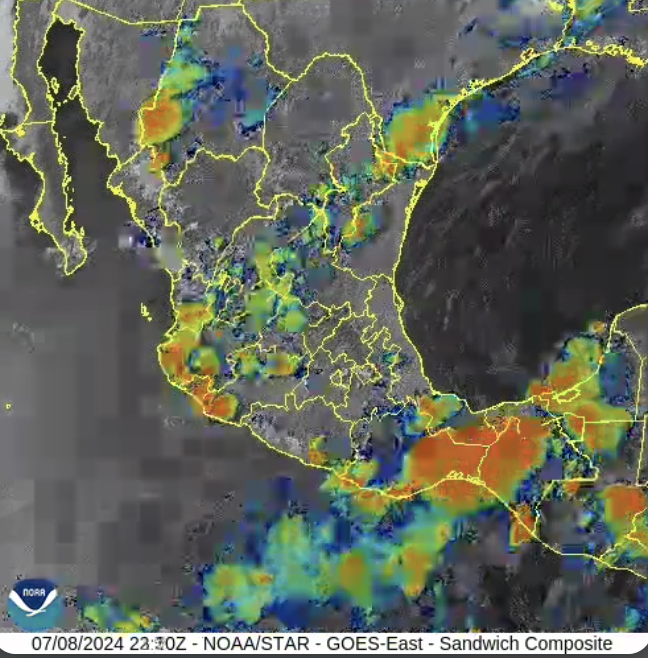 Emiten recomendaciones por tormentas dispersas de este martes en Oaxaca