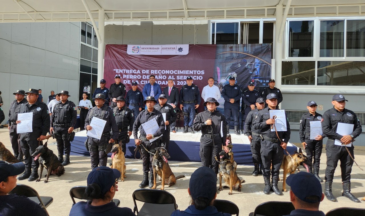 Reconoce SSPC labor de binomios caninos de corporaciones policiacas