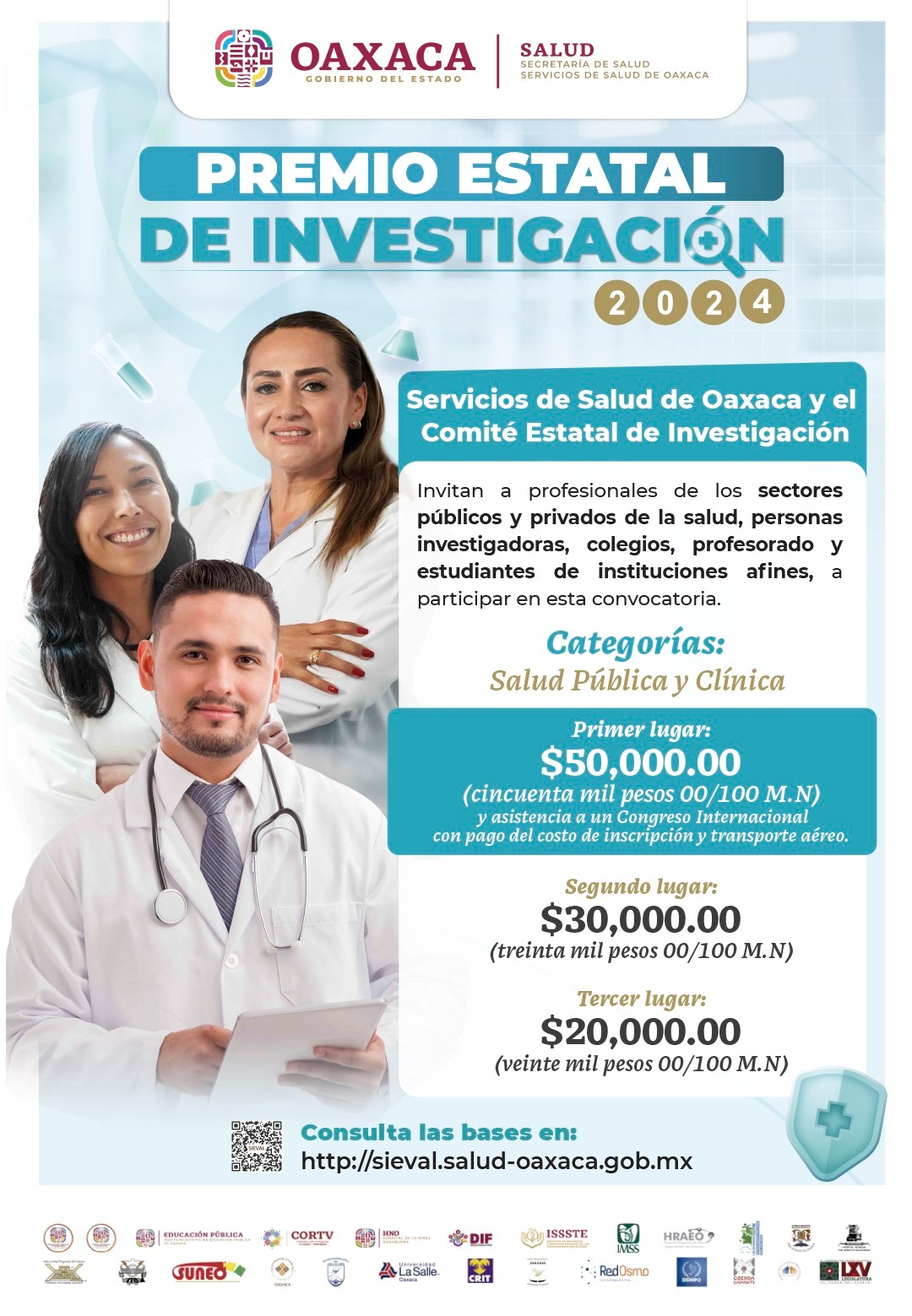 Sigue abierta convocatoria para Premio Estatal de Investigación en Salud 2024