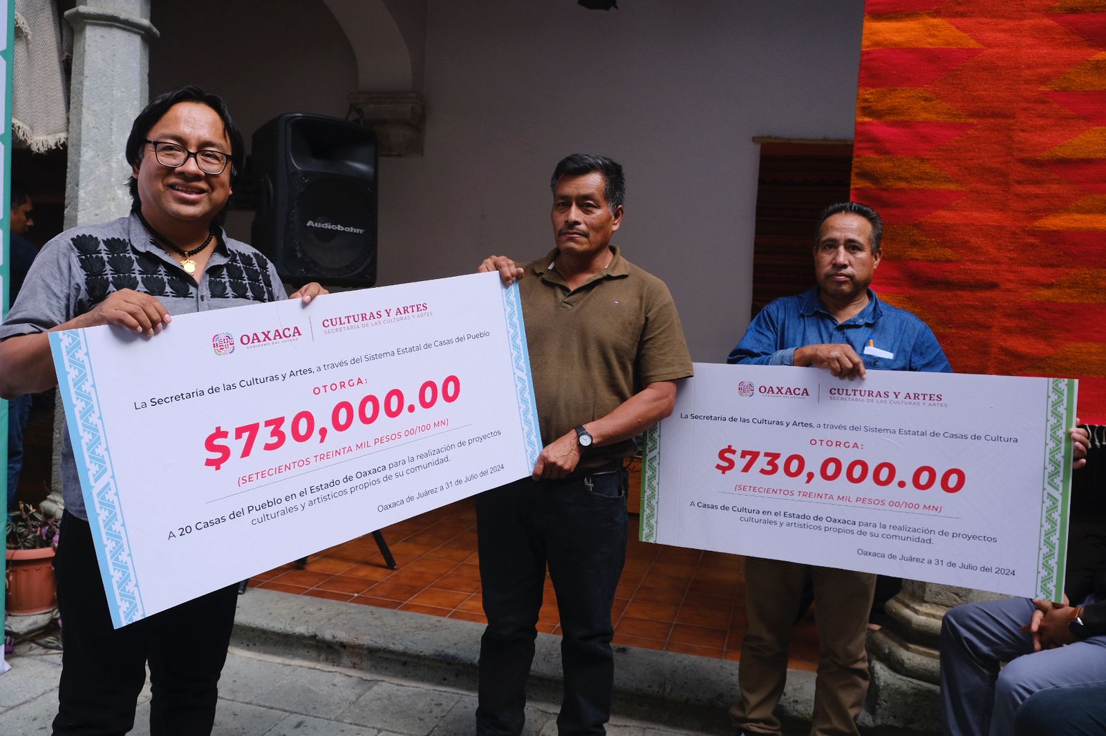 Benefician a 40 Casas de la Cultura y del Pueblo de Oaxaca con apoyos económicos