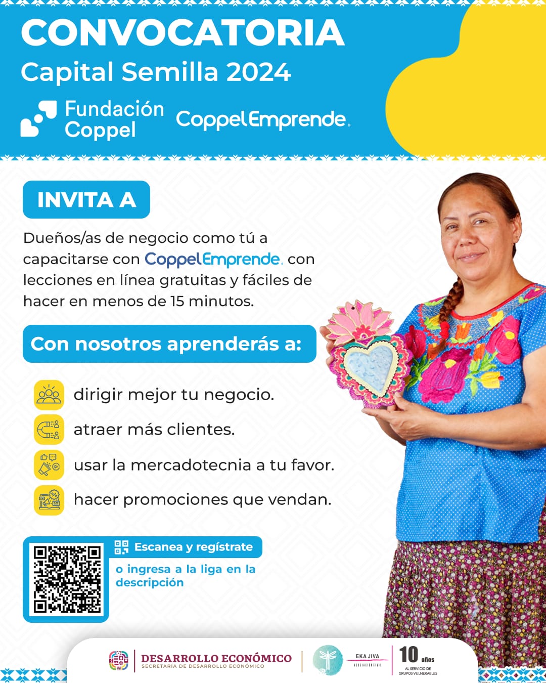 Convoca Sedeco a Capital Semilla 2024