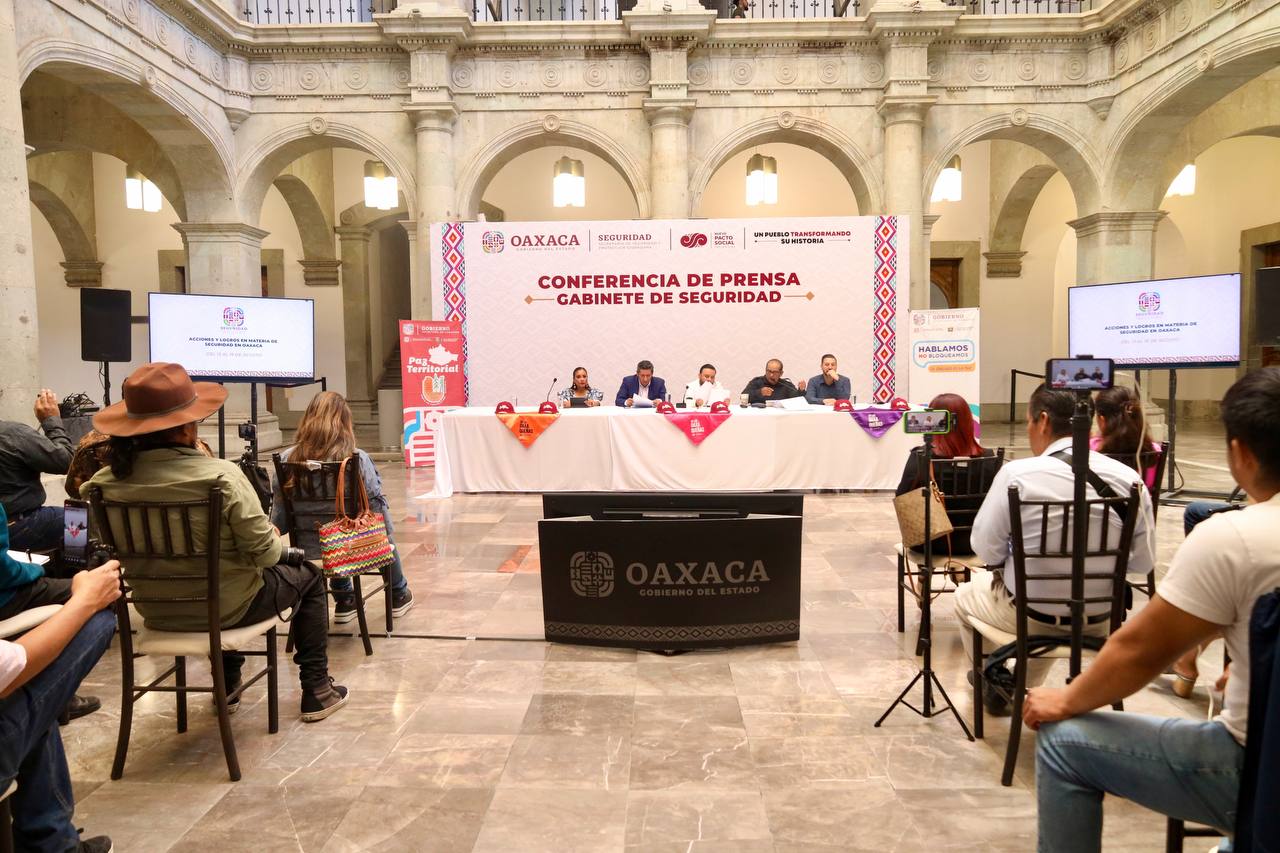 Informa SSPC resultados de estrategias implementadas para fortalecer la seguridad en Oaxaca