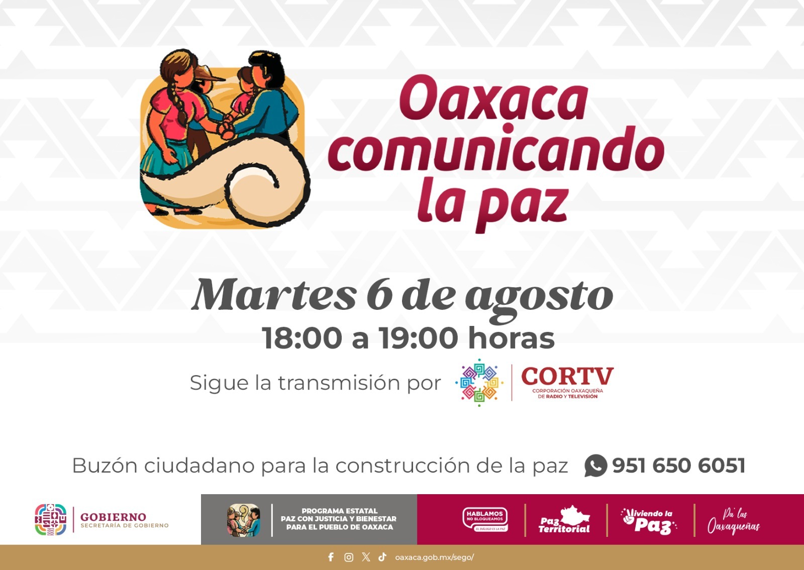 Suman esfuerzos Sego y Cortv para impulsar el diálogo abierto con la sociedad oaxaqueña