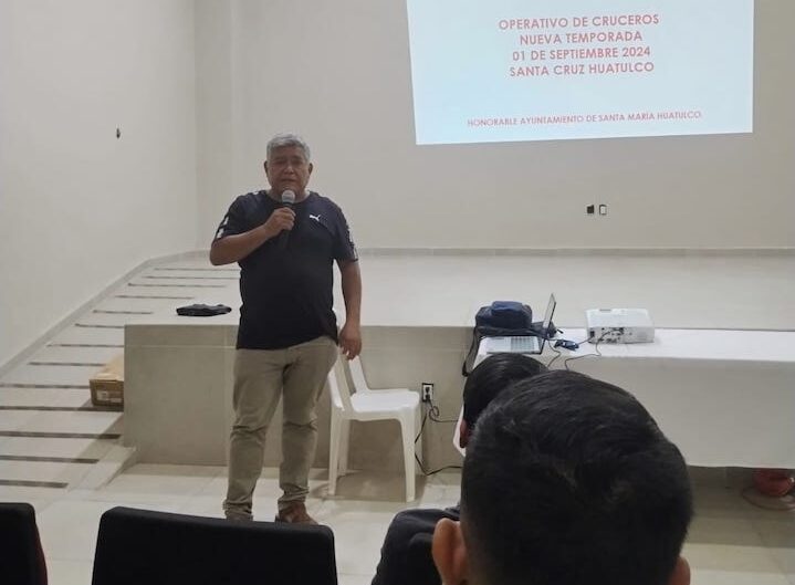 Prepara SSPC despliegue operativo por temporada de cruceros en Santa María Huatulco
