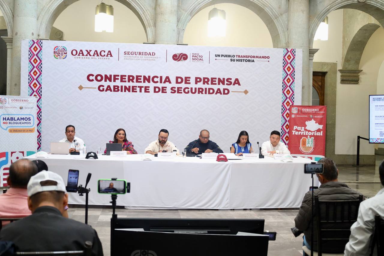Presenta Sego avances en materia de gobernabilidad en Oaxaca durante el mes de agosto