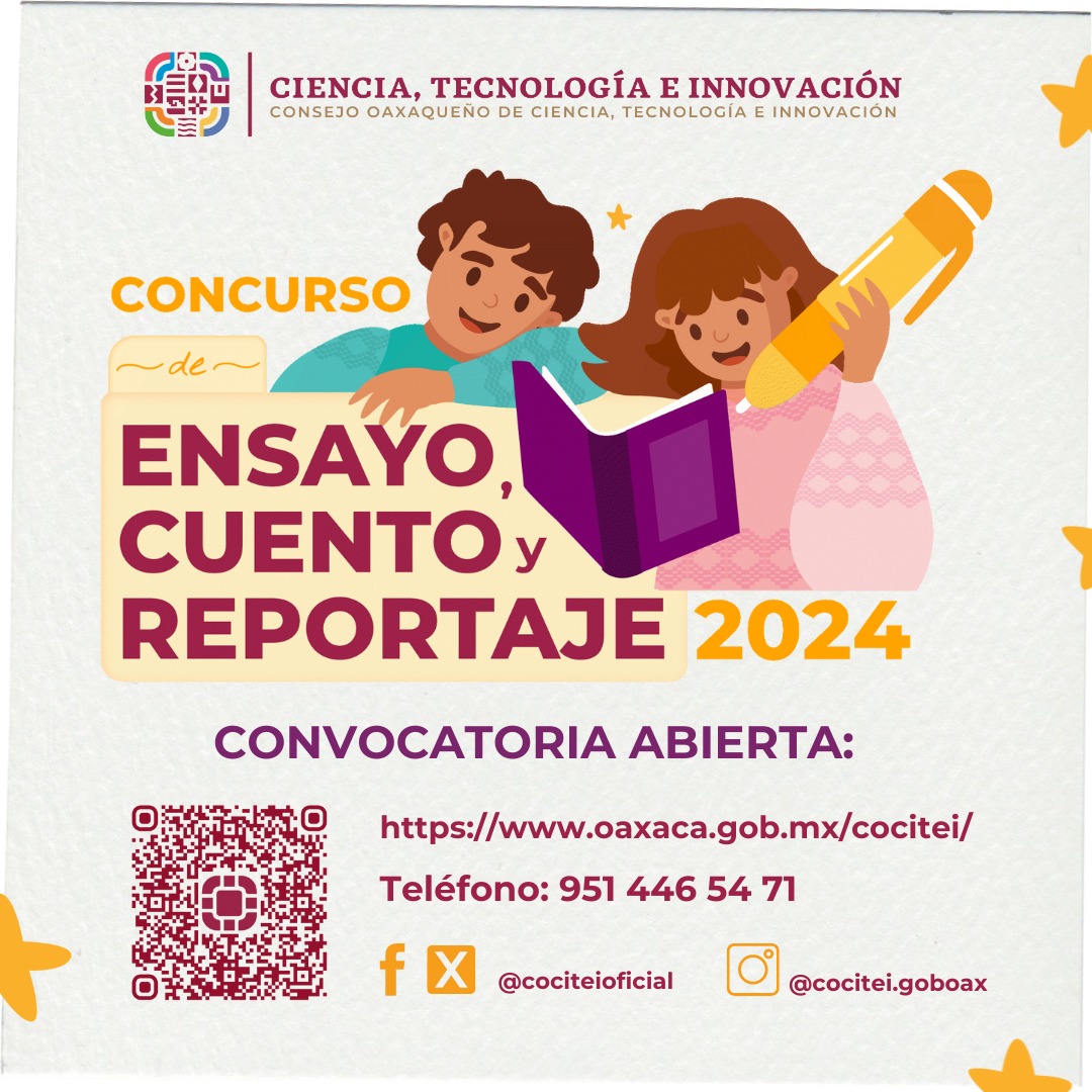 Invitan a ExpoCiencias Oaxaca y al Concurso de Ensayo, Cuento y Reportaje