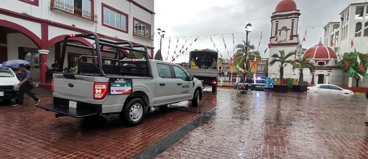 Participa SSPC en la entrega de víveres en la región Costa