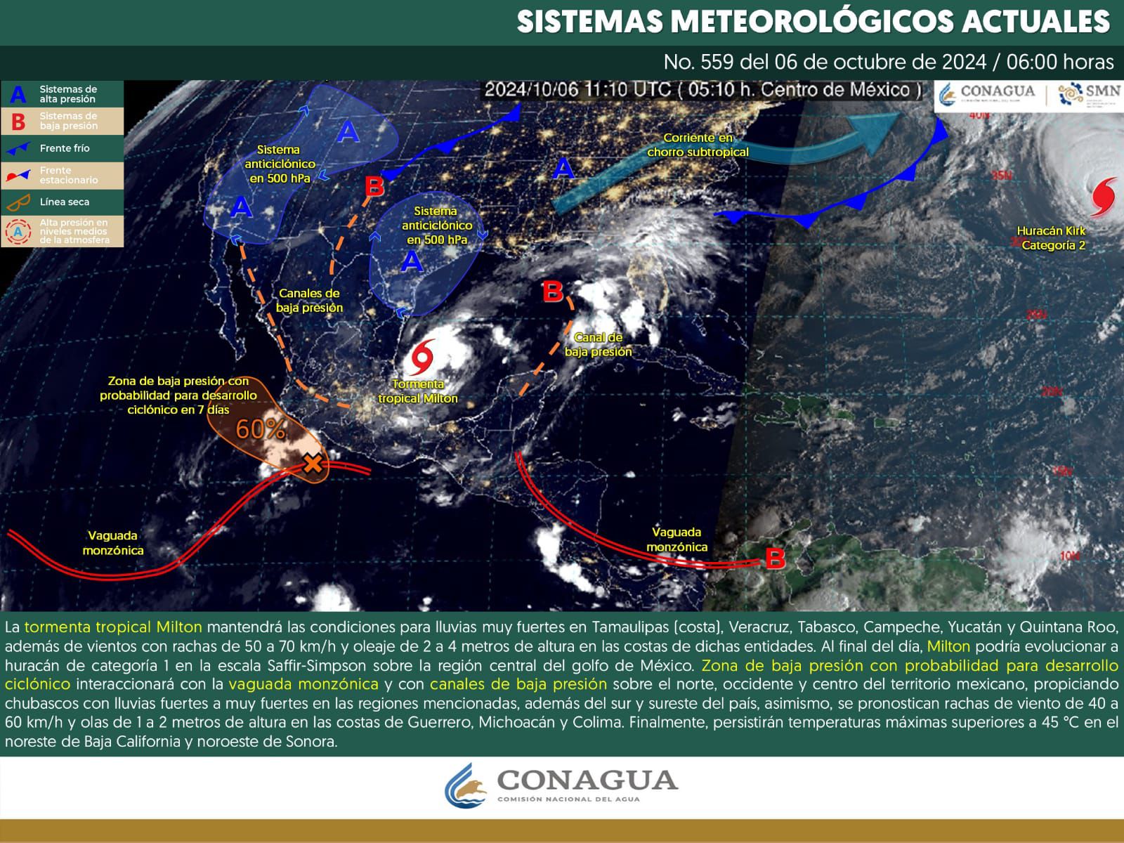 Se prevén lluvias con tormentas eléctricas para este domingo en Oaxaca