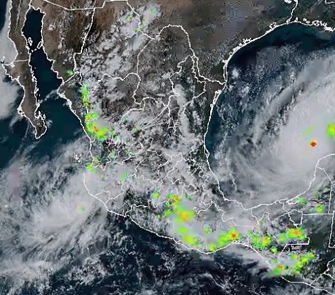 Se pronostican eventos lluviosos durante la tarde-noche de este lunes en Oaxaca