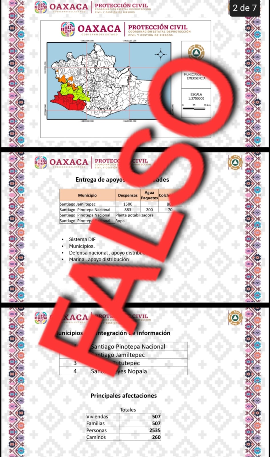 Alertan por falsa presentación con datos sobre el huracán “John” en la Costa de Oaxaca