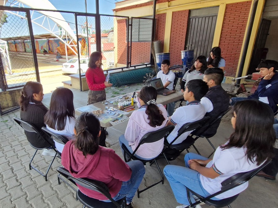 Imparten taller sobre biodiversidad a estudiantado del Cobao plantel 44