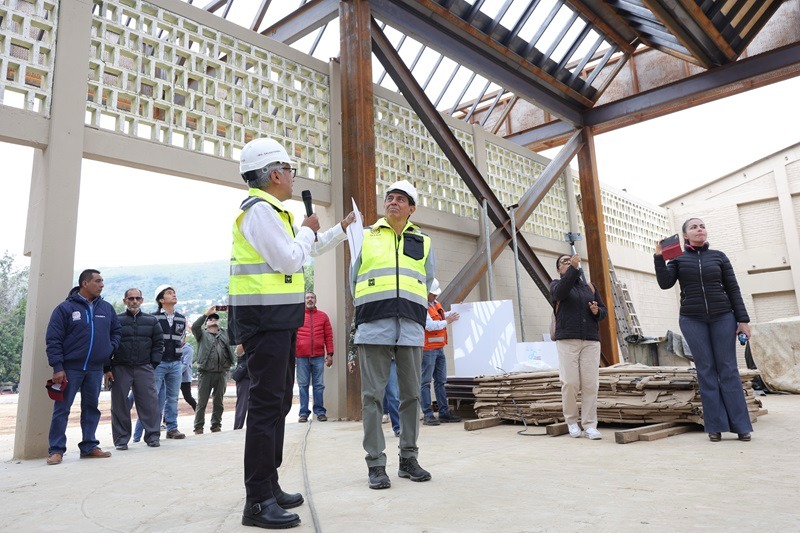 Supervisa Salomón Jara avances del Parque Primavera Oaxaqueña
