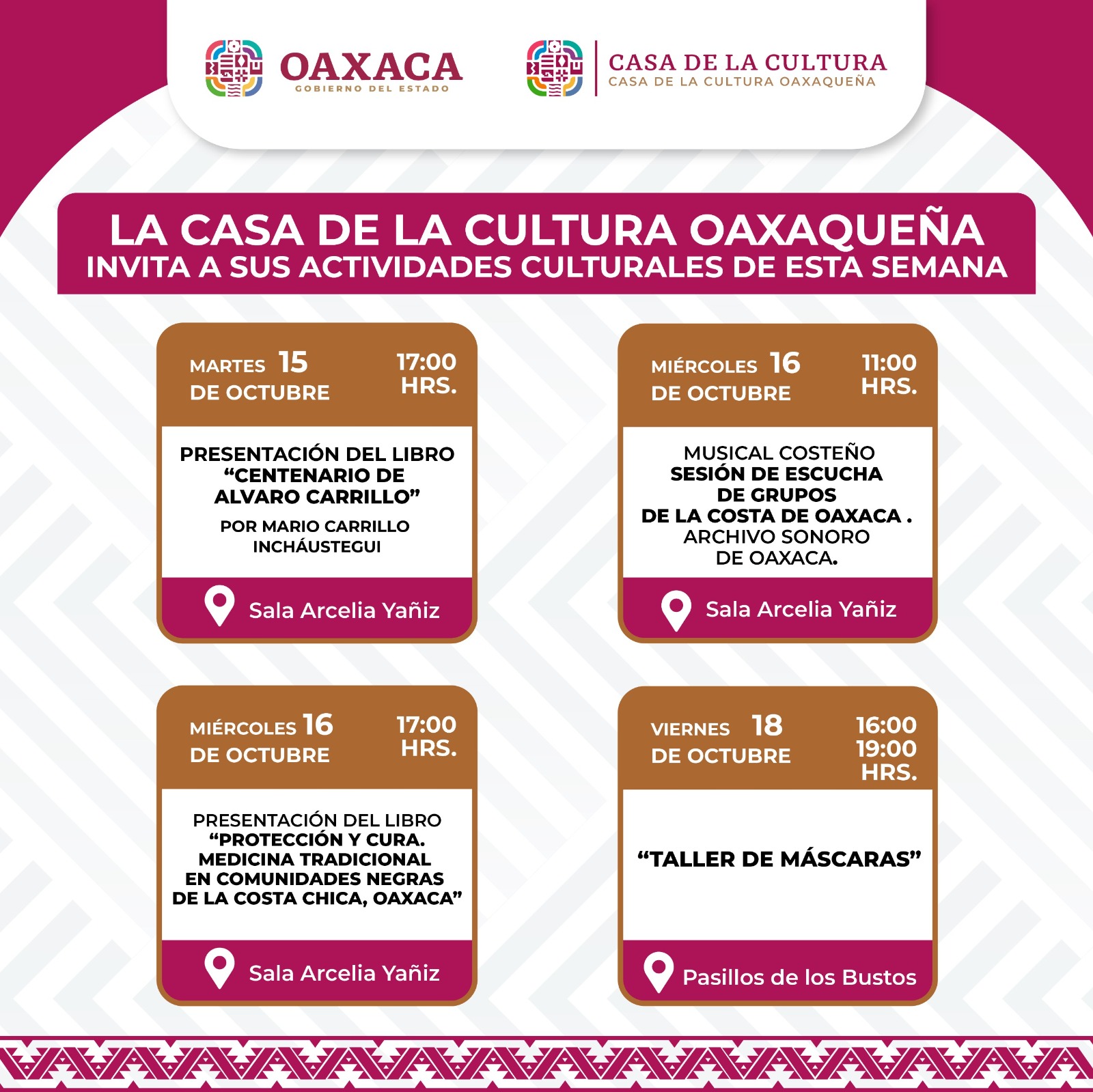 Acerca la Casa de la Cultura Oaxaqueña música y literatura a la población