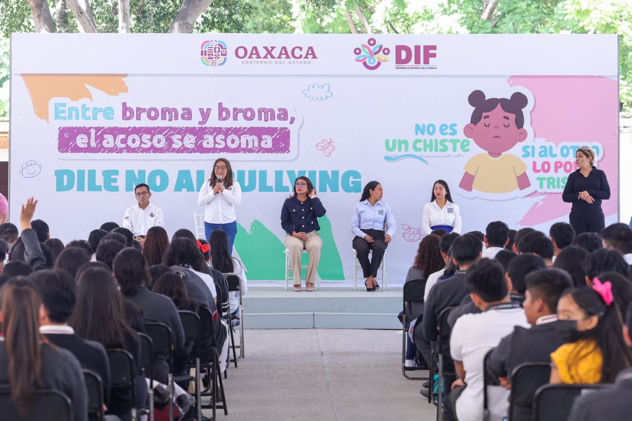 Concientiza DIF Oaxaca a adolescentes sobre el acoso escolar con el foro ¡Dile no al Bullying!