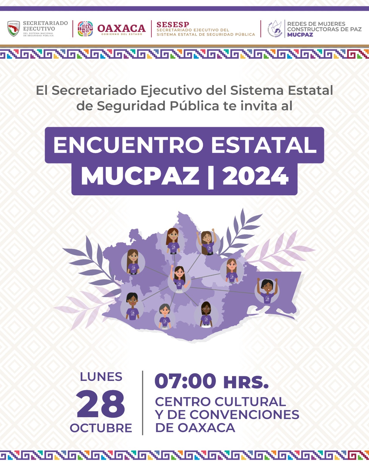 SESESP anuncia Encuentro Estatal de Redes Mucpaz
