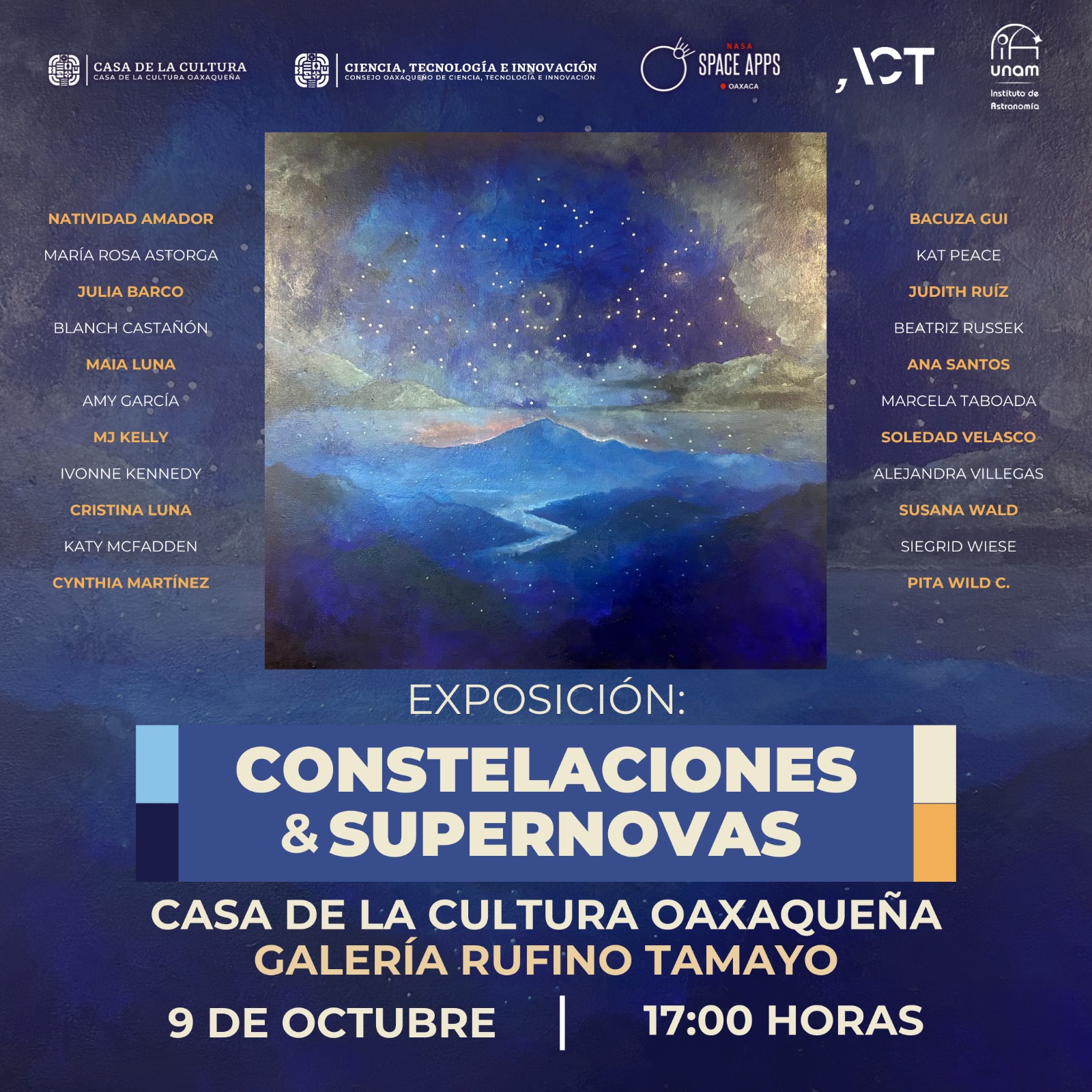 Cocitei invita a la inauguración de la exposición “Constelaciones y Supernovas”