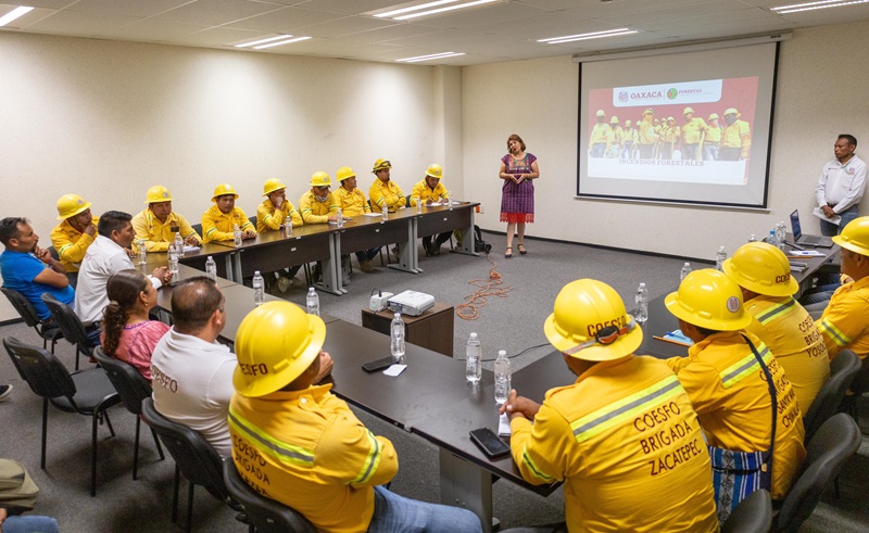 Fortalece Coesfo capacidades técnicas de las 13 brigadas de combatientes forestales
