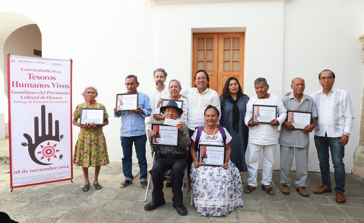 Reconocen a personas seleccionadas de la convocatoria “Tesoros Humanos Vivos 2024”