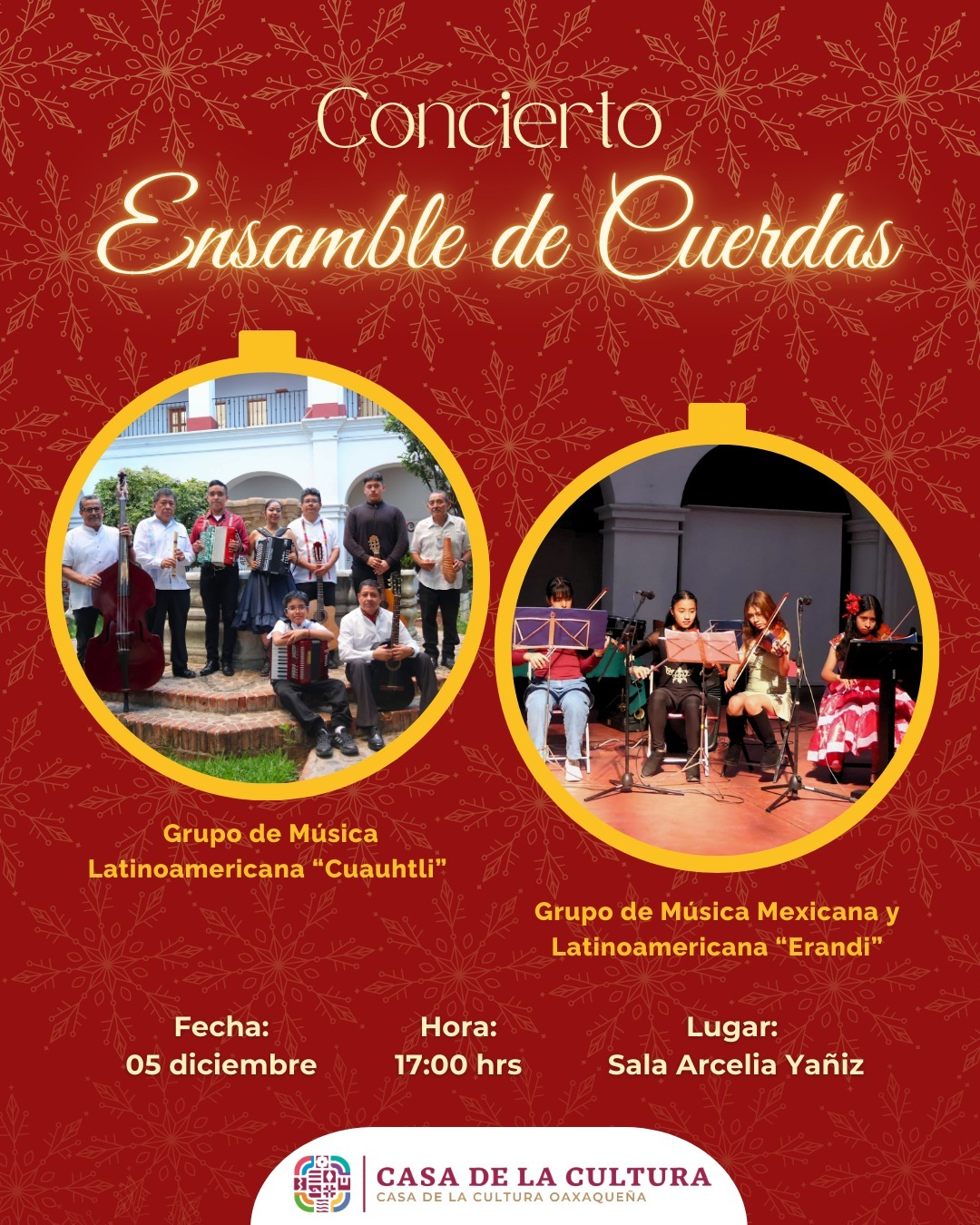 Inician festividades decembrinas en la CCO