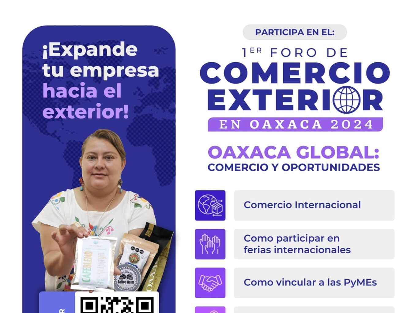 Impulsa Sedeco Mipymes en el Primer Foro sobre Comercio Exterior