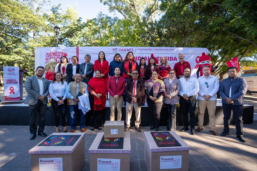 Con actividades de prevención, conmemoran el Día Mundial del Sida 2024